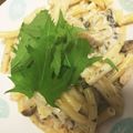 いちゅたそ's cooksnap of when they made きのこクリームペンネ★海苔チーズソース.