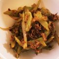 ひめ1004's cooksnap of when they made ブロッコリーの茎で☆おかかマヨポン炒め.