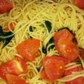 8823若葉's cooksnap of when they made パスタ屋直伝★簡単トマトとバジルのパスタ.