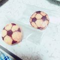 あずきタタン's cooksnap of when they made サッカーボールクッキー⚽️.