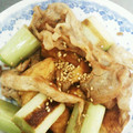 まーにゃ。's cooksnap of when they made フライパン一つで厚揚げと白ねぎの生姜焼き.