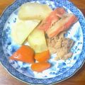 チェックのミニくま's cooksnap of when they made じゃがいもとツナ・かに蒲鉾の煮物♪.