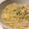 つむぎまゆげ's cooksnap of when they made 牛乳で作る。☆ツナクリームスープパスタ☆.