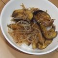 きらり流れ星's cooksnap of when they made 肉なしでも満足！もやしとなすの炒め物.