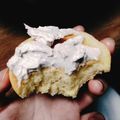 people1018's cooksnap of when they made 焼きドーナツ*ブルーベリークリーム.