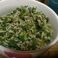 yasai75's cooksnap of when they made 無添加♪自家製人参の葉のふりかけ.