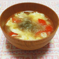 まあまま☆0403's cooksnap of when they made トマトと卵の味噌汁♪.