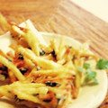 piyo_chin's cooksnap of when they made じゃがいもとわかめとハムのかき揚げ.