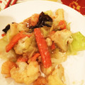 sachinchan's cooksnap of when they made カリフラワーと海老の中華風炒め.