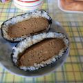 ♪ruka♪'s cooksnap of when they made 旦那のランチ♪ハンバーグのオニギラズ♪.