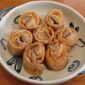 i_yokan's cooksnap of when they made 油揚げロールの煮物♪.