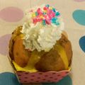 MIYAさや's cooksnap of when they made ＨＭで簡単チョコバナナカップケーキ♪.