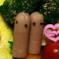 ma___111's cooksnap of when they made キャラ弁に♪かわいいウィンナー.