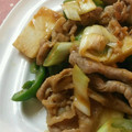 sanorock's cooksnap of when they made 豚肉と長芋のシャキシャキ炒め.