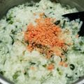 ぽっつぁん's cooksnap of when they made 今日の朝粥☆小松菜と鮭フレーク粥☆.