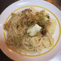 ラクラクダ's cooksnap of when they made アヒージョの残りでペペロンチーノ.