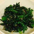 大仏様's cooksnap of when they made 春菊の胡麻和え～２歳児くんの大好物～.