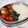 mihokid's cooksnap of when they made お弁当に♪ほうれん草とカニカマ和え.