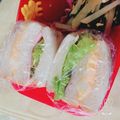 ゆーこリン♡'s cooksnap of when they made お弁当 食パン サンド.