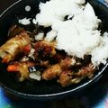 eriko0824's cooksnap of when they made レンジで簡単♪茄子&玉ねぎの肉巻き♪.