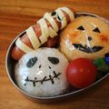 mihokid's cooksnap of when they made キャラ弁☆ジャック☆ハロウィンに♪.
