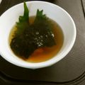 Hirarinn☆'s cooksnap of when they made ♪梅と大葉のお吸い物.