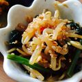 ゆぼ☆'s cooksnap of when they made 簡単10分で◎もやしとニラのピリ辛ナムル.