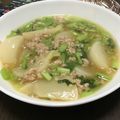 クックU7QFRO☆'s cooksnap of when they made カブと鶏そぼろのあんかけ.