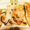 クックMA37UT☆'s cooksnap of when they made もちっと金胡麻入りじゃがニラチヂミ.