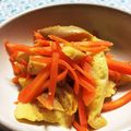 ツブクラママ's cooksnap of when they made 人参と車麩の炒め煮　卵入り.