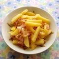 puniＫ's cooksnap of when they made ポテトとベーコンのチーズ炒め♡.