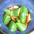 ひるね猫's cooksnap of when they made 簡単おつけもの♪胡瓜の酢漬け.