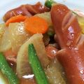 spmr's cooksnap of when they made ★大根とウインナーの染み染みコンソメ煮★.