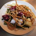 ラクラクダ's cooksnap of when they made ✿春菊とタコのサラダ＠粒マスタードドレ✿.