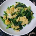門松なめこ's cooksnap of when they made 栄養満点！小松菜と卵の炒め物.