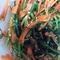 happykote's cooksnap of when they made いつもの常備菜　赤からし菜と人参のナムル.