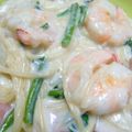 ジョンリークッカー's cooksnap of when they made エビクリ☆パスタ～★.