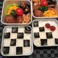 まっきー♪３７'s cooksnap of when they made 市松柄（ブロックチェック）海苔弁.