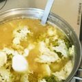ヘラクレスオオカブト's cooksnap of when they made ブロッコリーと落とし卵の味噌汁.