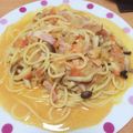 よせまろ's cooksnap of when they made 冷凍トマトと冷凍しめじの豆乳パスタ.