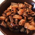 ゆっきい９'s cooksnap of when they made 茅乃舎のだしで☆椎茸と蒟蒻の甘辛煮.