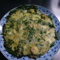 クックWUSCDE☆'s cooksnap of when they made 春菊と豚肉のチヂミ.