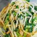 のぶよっしー's cooksnap of when they made 大根の葉ともやしのナムル.