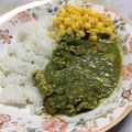 コガモとカルガモ's cooksnap of when they made サグチキン　インドのほうれん草のカレー.