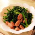 Ganger_i's cooksnap of when they made ほうれん草&ウインナーのバターソテー.