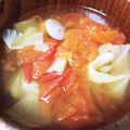 さぁひこうき♪'s cooksnap of when they made トマトとキャベツのスープ.