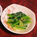 iguna's cooksnap of when they made 小松菜の胡麻和え（白だし使用）.
