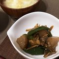 ゆかタートル's cooksnap of when they made こんにゃく・ピーマン・まいたけの甘辛炒め.