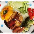 ちえっちょママ's cooksnap of when they made まるごとパプリカのチーズハンバーグ.