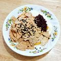 YUZVIO's cooksnap of when they made ヨーグルトで食べる✿こしあんフレーク.